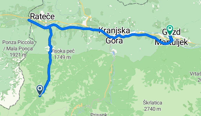 Rateče, Rateče Planica to Gozd Martuljek, Gozd Martuljek