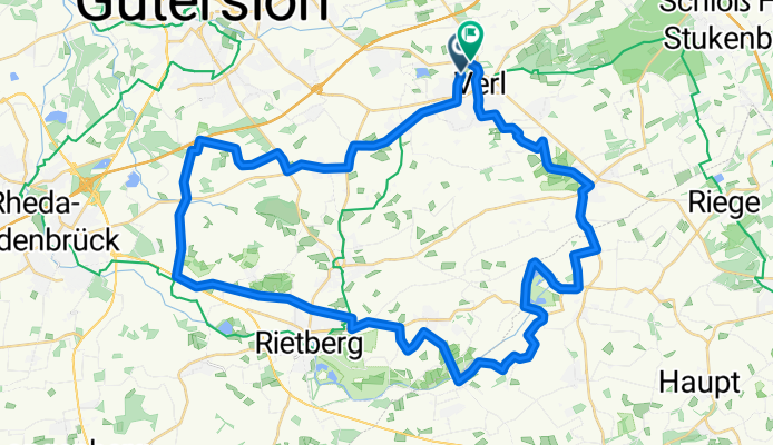 Route in Rheda-Wiedenbrück