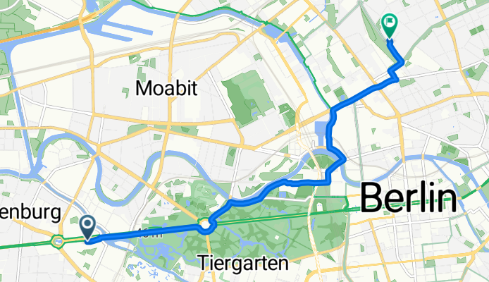 Straße des 17. Juni, Berlin nach Theodor-Heuss-Weg, Berlin