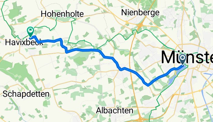 Himmelreichallee nach Am Habichtsbach