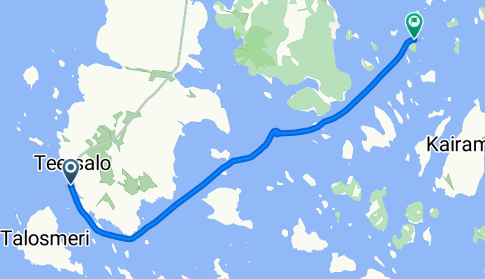 Route from Sauniementie
