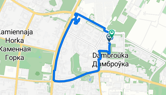 Фрунзенский, Минск до улица Владислава Голубка, Минск