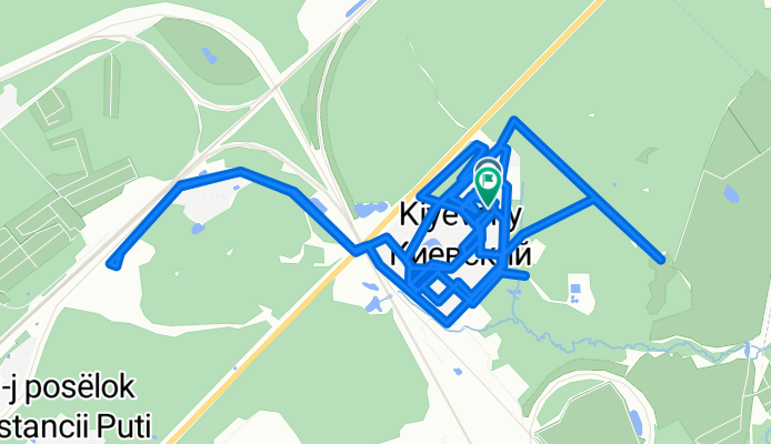 Киевское шоссе, Киевский до Киевское шоссе, Киевский