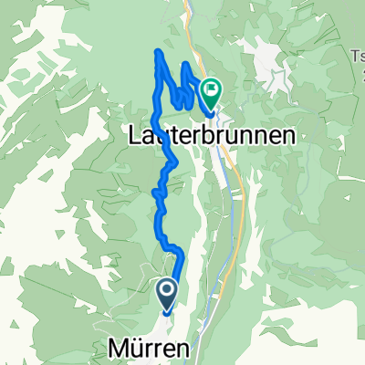 Via Alpina, Mürren to Lauterbrunnen, Lauterbrunnen