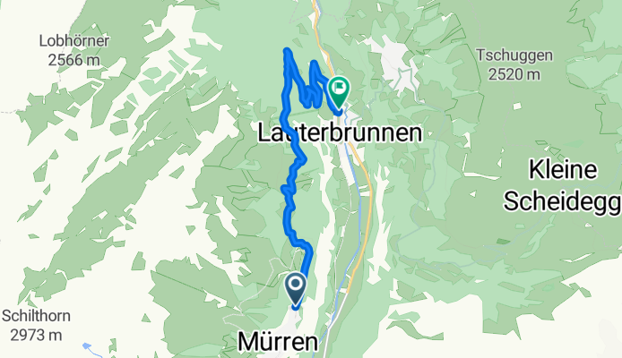 Via Alpina, Mürren to Lauterbrunnen, Lauterbrunnen