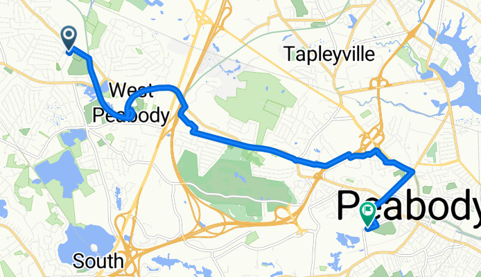 Harrison Ave, Peabody to Perkins St, Peabody