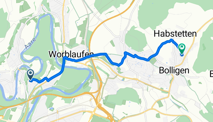 Tulpenweg, Bern nach Hubelgasse, Bolligen