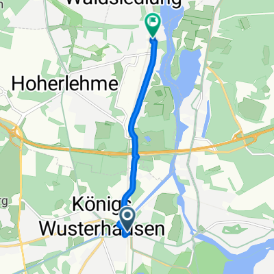 Bahnhofsvorplatz, Königs Wusterhausen nach Friedrich-Engels-Straße, Wildau