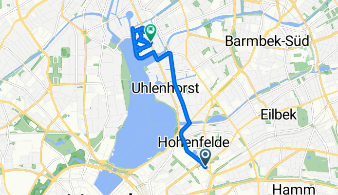 Lübecker Straße, Hamburg nach Sierichstraße, Hamburg
