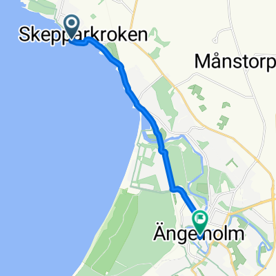 Skepparkroksvägen, Ängelholm to Storgatan, Ängelholm