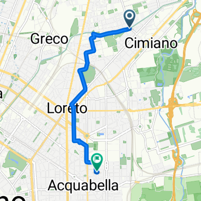 Via Privata Giovacchino Belli, Milano a Via Giuseppe Colombo, Milano