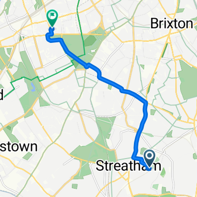 Sunnyhill Road, London to Mysore Road, London