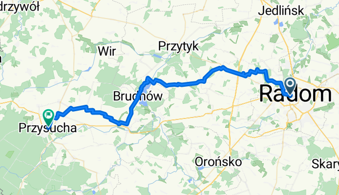 CoZaJazda 2025 - Przysucha via Krawczyk asfalt