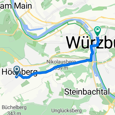 Hauptstraße, Höchberg a Juliuspromenade, Wurtzburgo