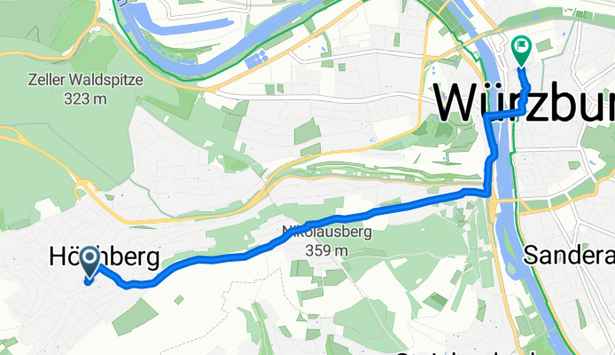 Hauptstraße, Höchberg a Juliuspromenade, Wurtzburgo