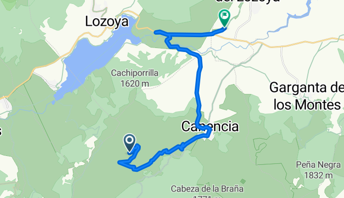 Ruta a Ctra. Rascafria-Lozoya Km.