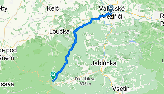 Poláškova, Valašské Meziříčí do Rajnochovice, Rajnochovice