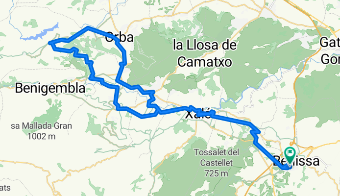 Carrer de la Puríssima, Benissa to Carrer de la Puríssima, Benissa