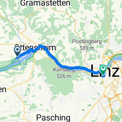 Da Donauradweg a Steingasse