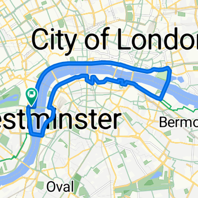London Thames 11km Cycle