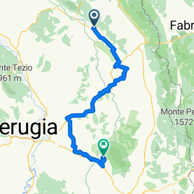 Via di Catignano nach Via delle Acacie
