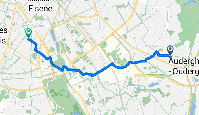 Rue des Paons, Auderghem à Rue Armand Campenhout, Ixelles