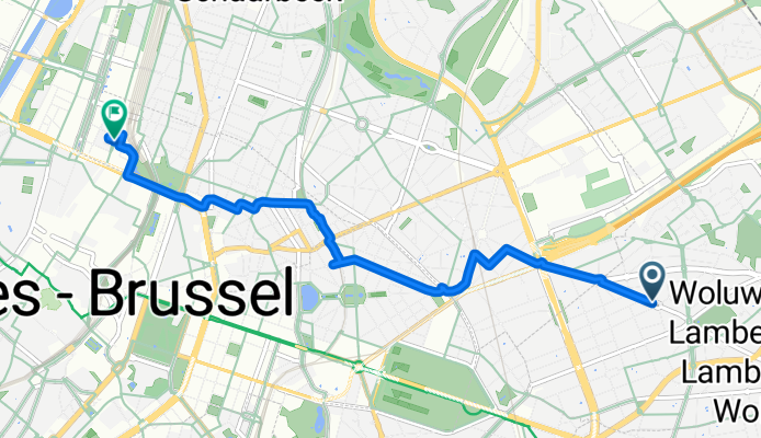 Avenue des Cerisiers to Rue Neuve