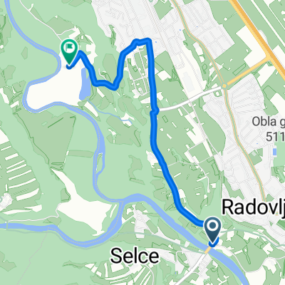 Regionalna Cesta 635, Radovljica do Daljinska pohodniška pot Juliana Trail, Lesce