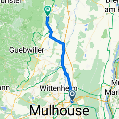Rue D’alsace, Sausheim to Route de Rouffach, Gueberschwihr