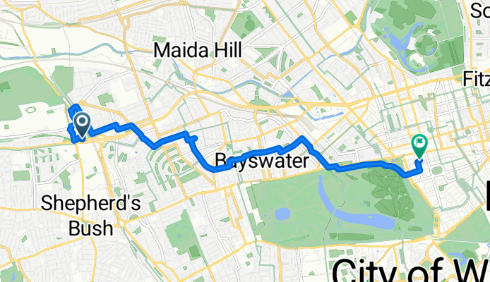 Wood Lane, London to Green Street, London