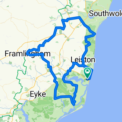 Church Farm Road, Aldeburgh to Britten Close, Aldeburgh