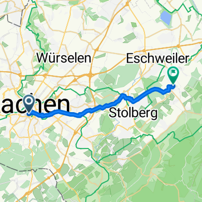 Franzstraße, Aachen nach Wiesenkoppe, Eschweiler