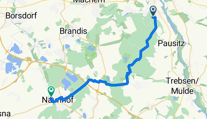 Altenhainer Straße, Bennewitz nach Erdmannshainerstraße, Naunhof