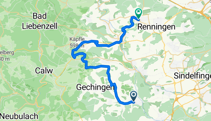 von Aidlingen nach Renningen