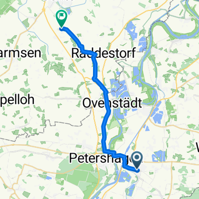 Bahnhofstraße, Petershagen nach Höfen, Uchte