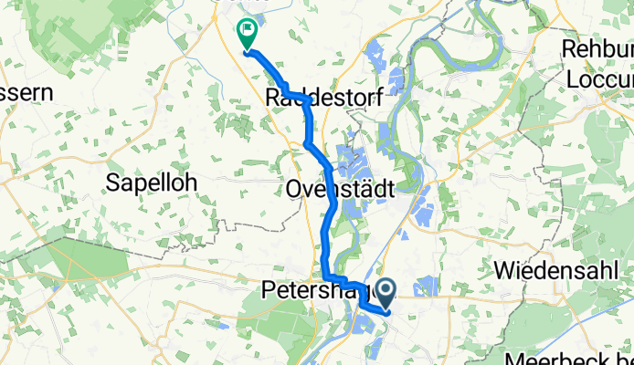 Bahnhofstraße, Petershagen nach Höfen, Uchte