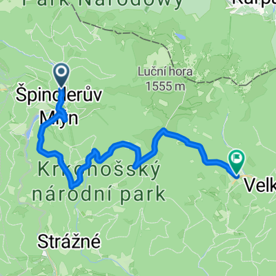 Špindlerův Mlýn, Špindlerův Mlýn nach Pec pod Sněžkou, Pec pod Sněžkou