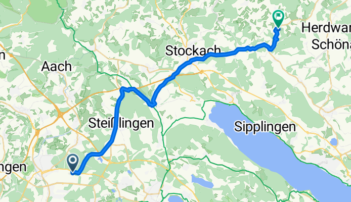 Alusingen-Weg, Singen (Hohentwiel) nach Am Josenberg, Hohenfels