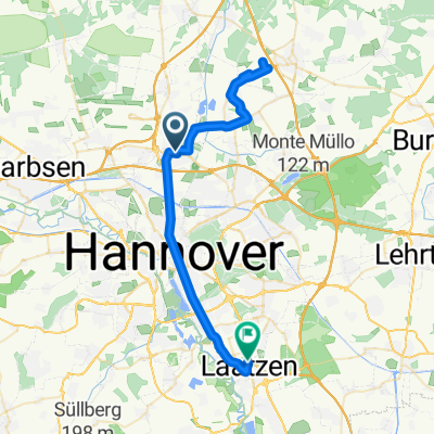 Langenhagen(Han) Zentrum nach Otto-Hahn-Straße