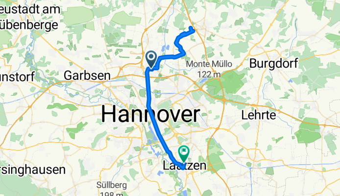 Langenhagen(Han) Zentrum nach Otto-Hahn-Straße