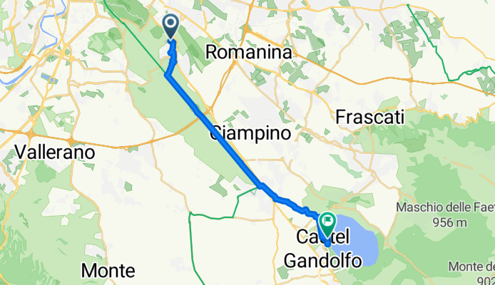 Da Via Vallericcia a Castel Gandolfo