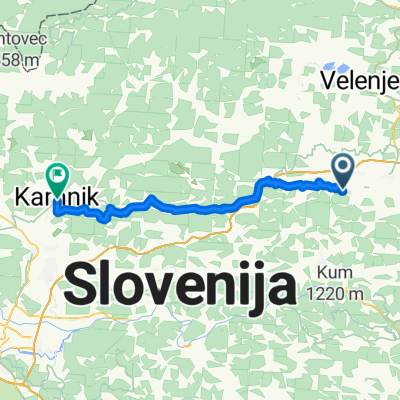 Nad Tovarno, Prebold nach Glavni trg, Kamnik