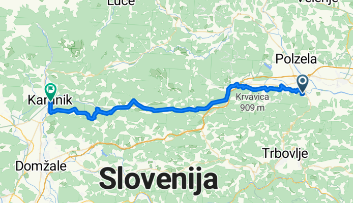 Nad Tovarno, Prebold nach Glavni trg, Kamnik