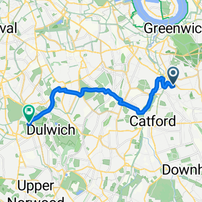 Bonfield Road, London to Rosendale Road, London