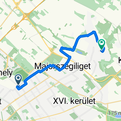 Rákospalotai határút, Budapest to Szőlő utca, Csömör