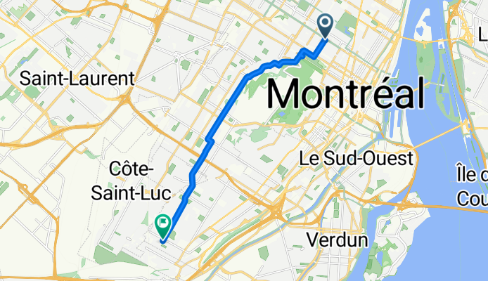 Rue Rachel, Montréal à Av Fielding, Montréal