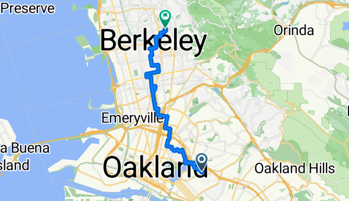 Capell St, Oakland to Cedar St, Berkeley