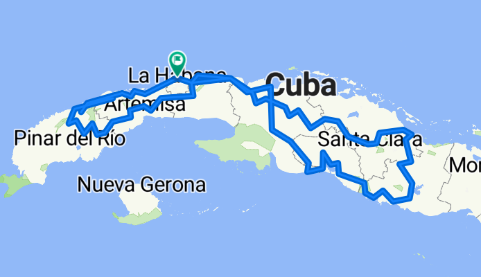 Route to La Habana