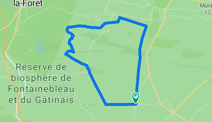 Route de la Princesse Marie, Fontainebleau à Route de Montpensier, Fontainebleau