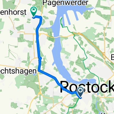 Goetheplatz, Rostock nach Schleswiger Straße, Rostock